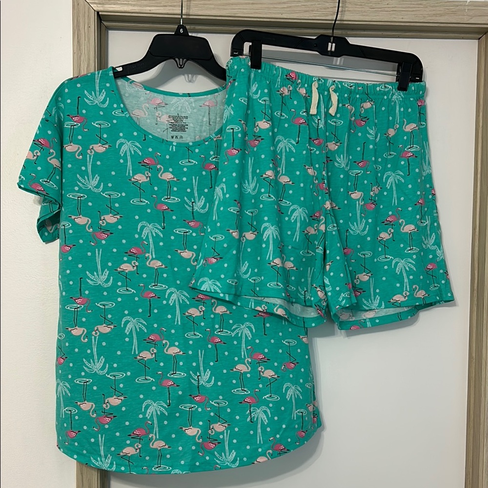 Flamingo Print PJ set